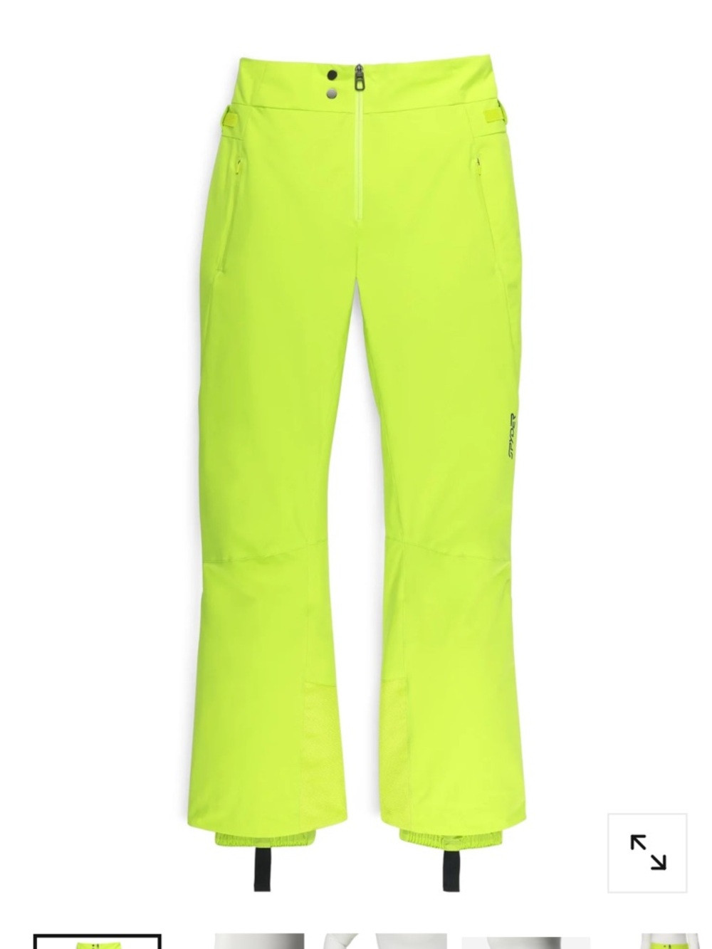 Women’s High-Visibility Neon Yellow Ski Pants